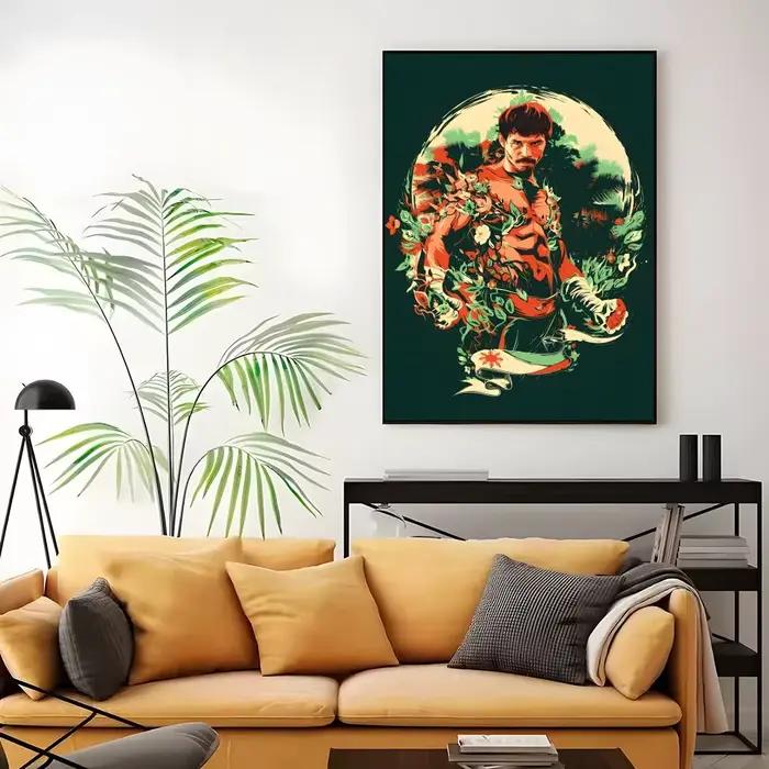 Affiche murale de boxe M-Manny P-Pacquiao