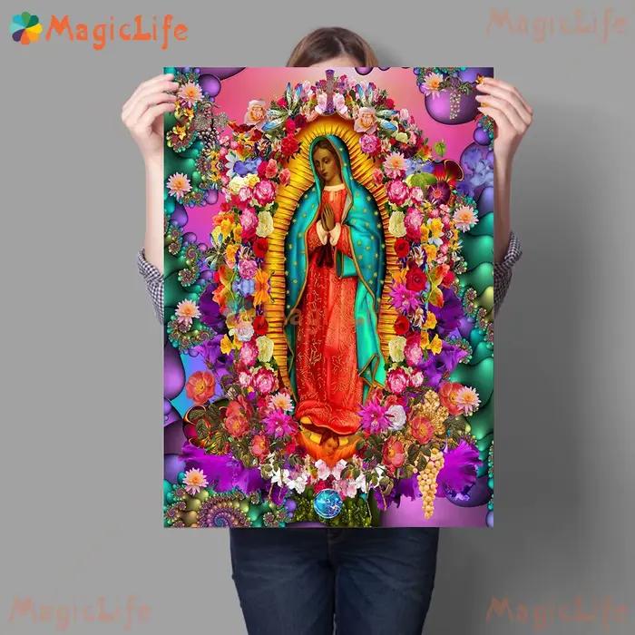 Art Mural du jour de Notre Dame à Guadalupe au mexique