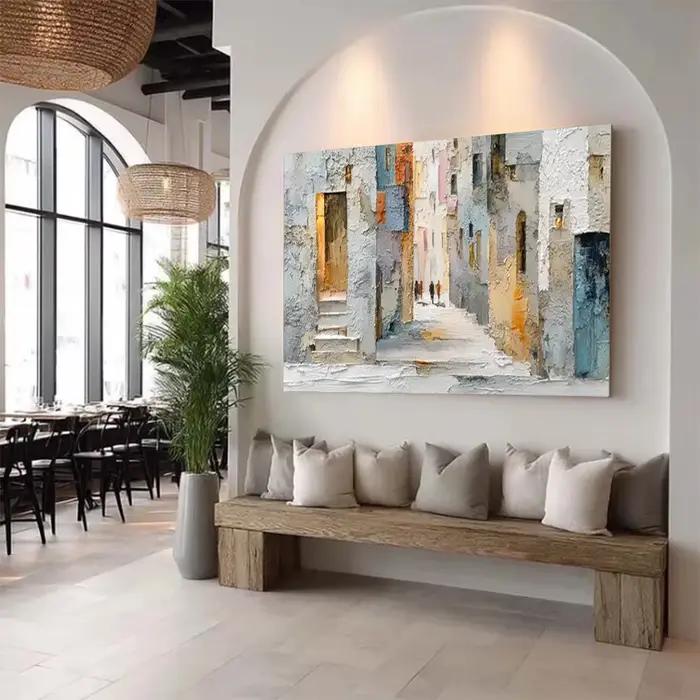 Peinture à l'huile abstraite 100% faite à la main sur toile