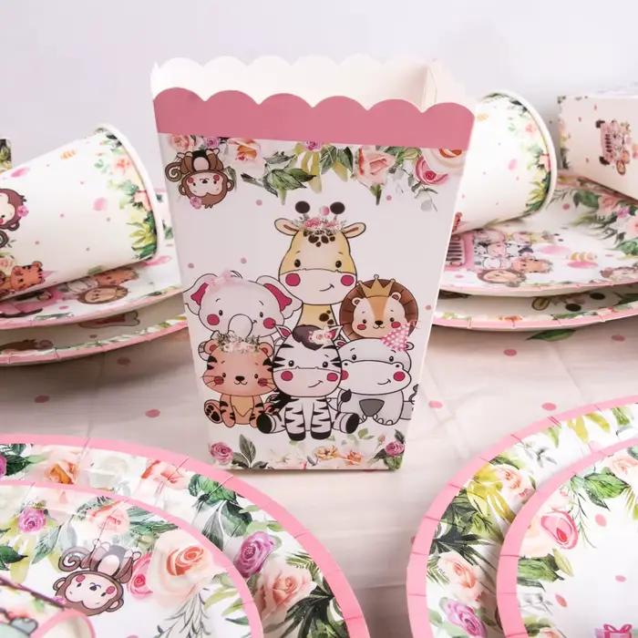 Vaisselle jetable pour fête Safari dans la Jungle