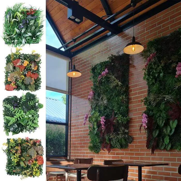 Panneau mural de plantes artificielles DIY