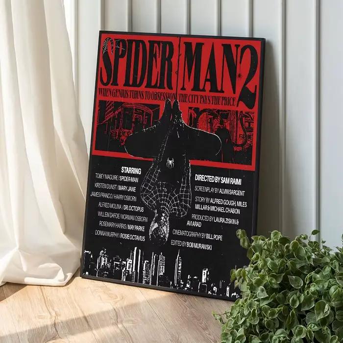 Affiches autocollantes de dessins animés Spider-Man