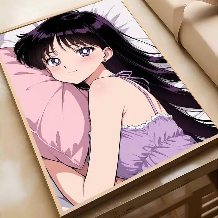 Affiche murale de dessin animé JP S-Sailor Mars, décoration artistique pour le bureau, le salon, décoration de maison unique, image