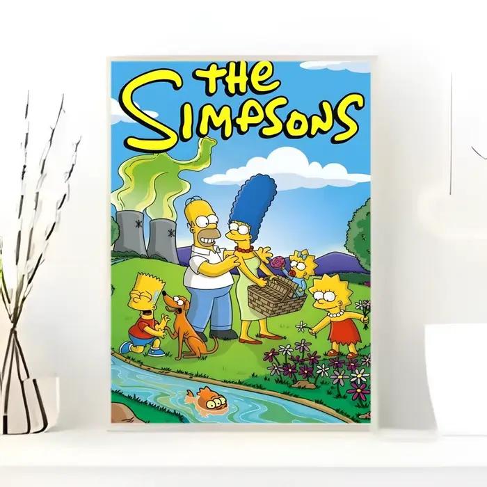 Affiche autocollante de dessin animé classique T-The S-Simpsons