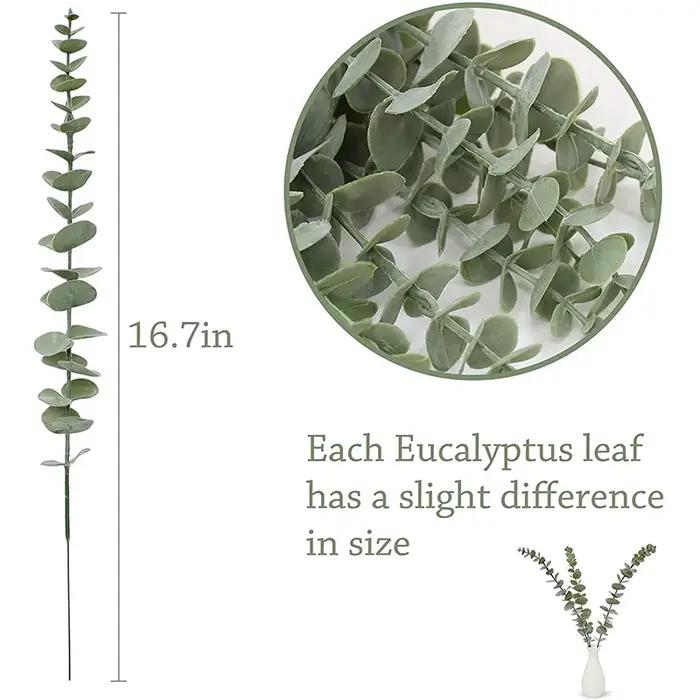 Plantes Rustiques d'Eucalyptus Artificielles pour Décoration de Mariage