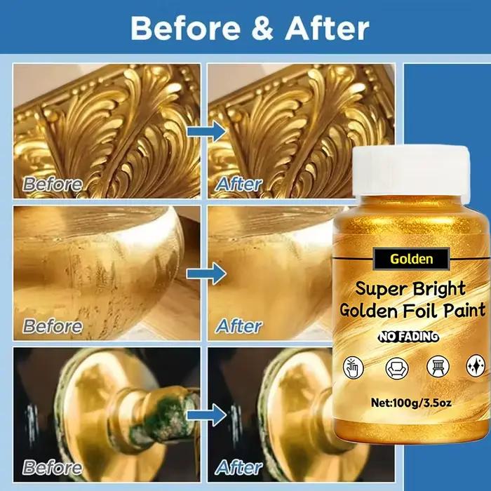 Peinture métallique dorée de haute qualité