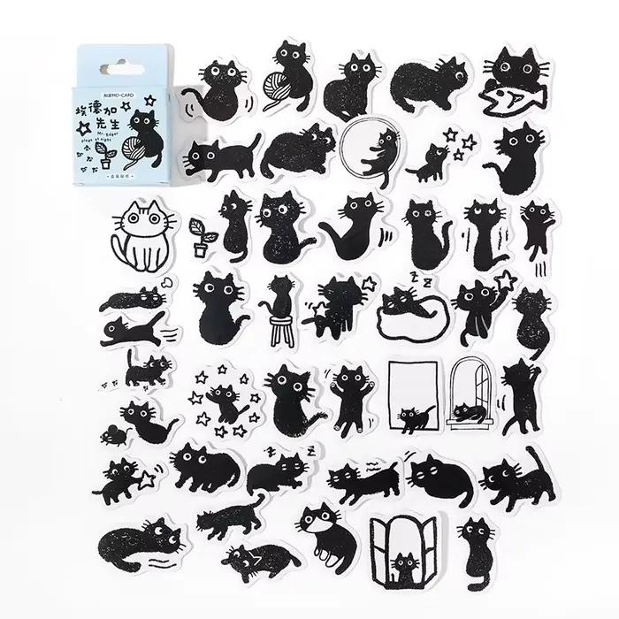 45 pièces/lot – Lot de mini autocollants mignons pour carnet de notes
