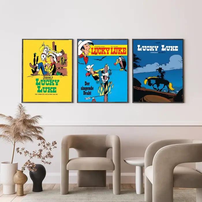 Affiche de dessin animé l-Lucky Luke