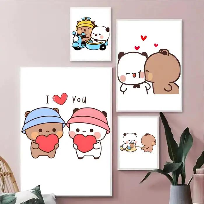 Affiche de dessin animé mignon D-Dudu Bubu