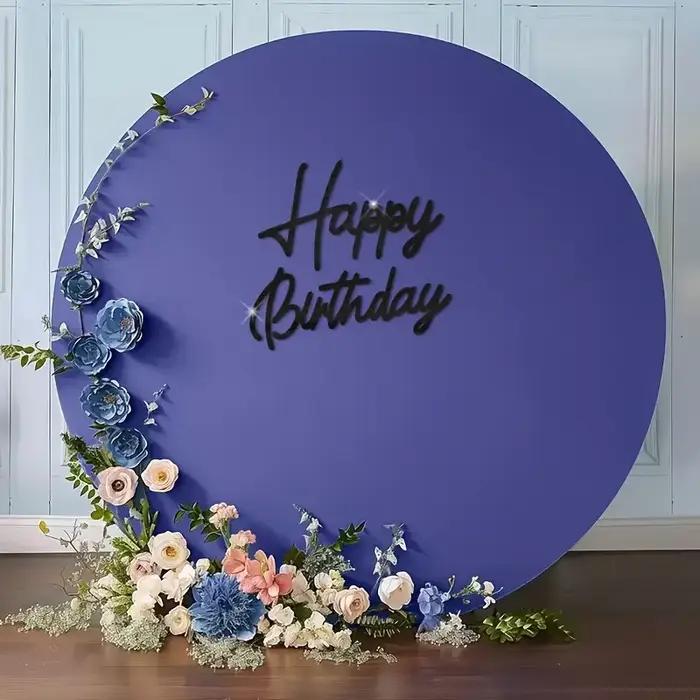 Autocollant Mural Miroir Acrylique Joyeux Anniversaire pour Décoration de Chambre