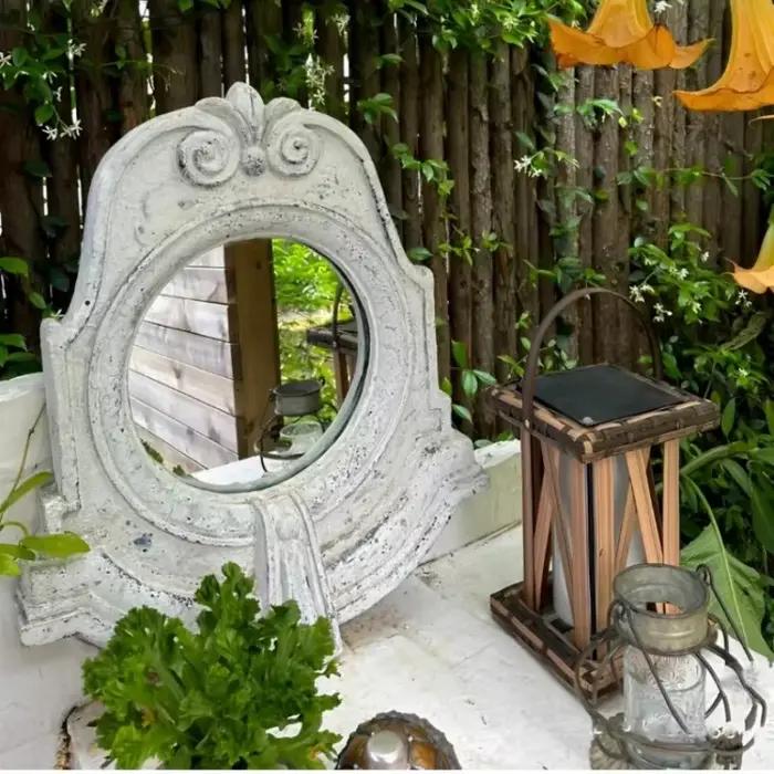 Miroir mural extérieur jardin et entrée décoratif suspendu Art Boho Style fond Accent pour chez l'habitant et miroirs décoratifs pour la maison