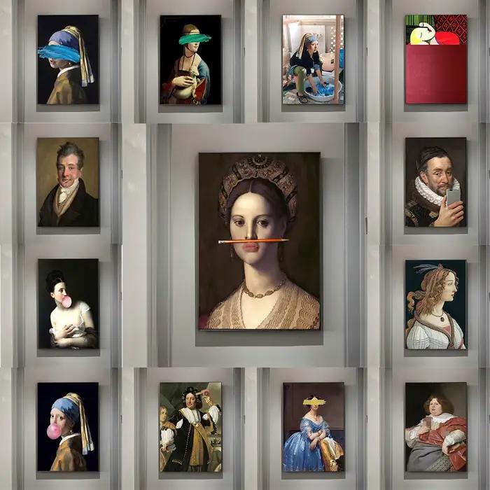 Toile à l'huile européenne classique pour femmes