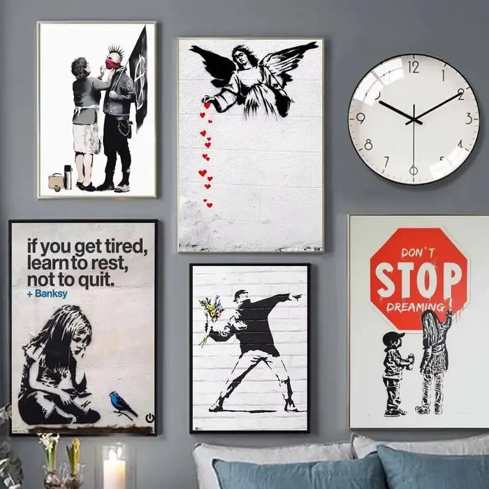 Affiche d'art graffiti de la culture urbaine
