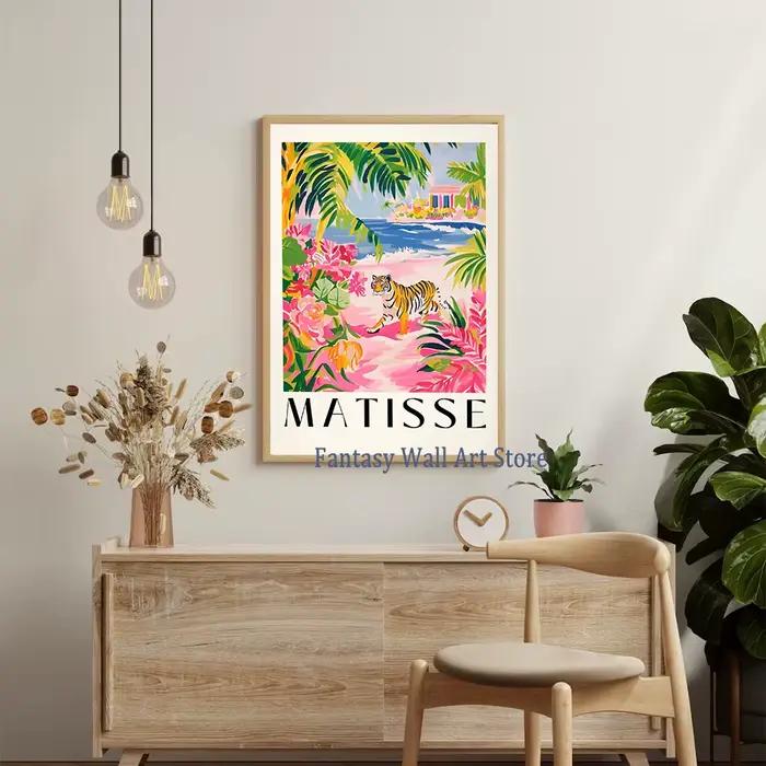 Affiche d'animaux Matisse dans la salle de bain