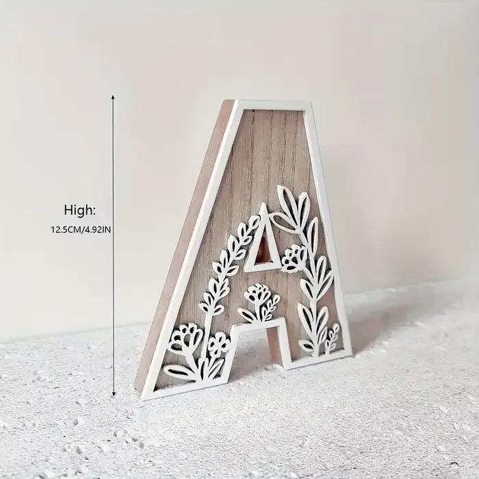 Ensemble de décoration murale avec lettres de l'alphabet en bois