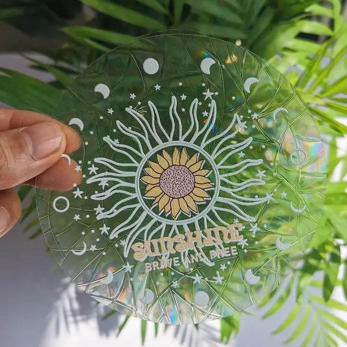 Suncatcher-Autocollants de fenêtre en verre arc-en-ciel
