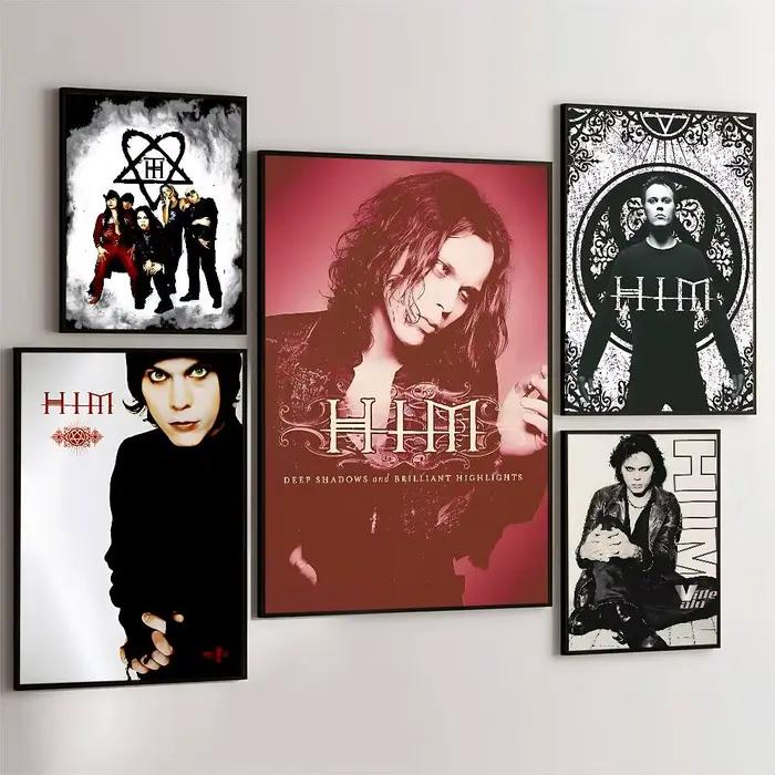 Affiche vintage classique du groupe Rock H-HIM
