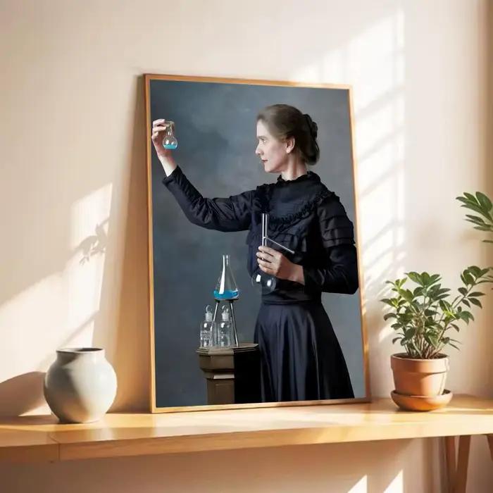 Affiche murale scientifique pionnière de la science