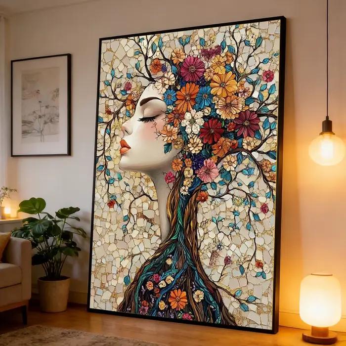 Peinture sur toile style Gustav Klimt