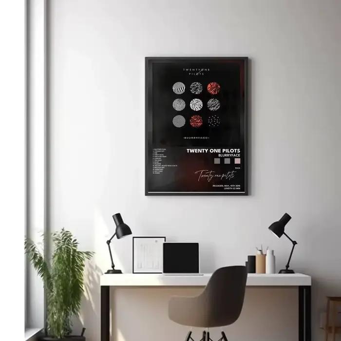 T-Twenty One P-Pilots affiche Album de musique toile impression mur Art chambre décor mur Art impression décor à la maison 50X70 chambre