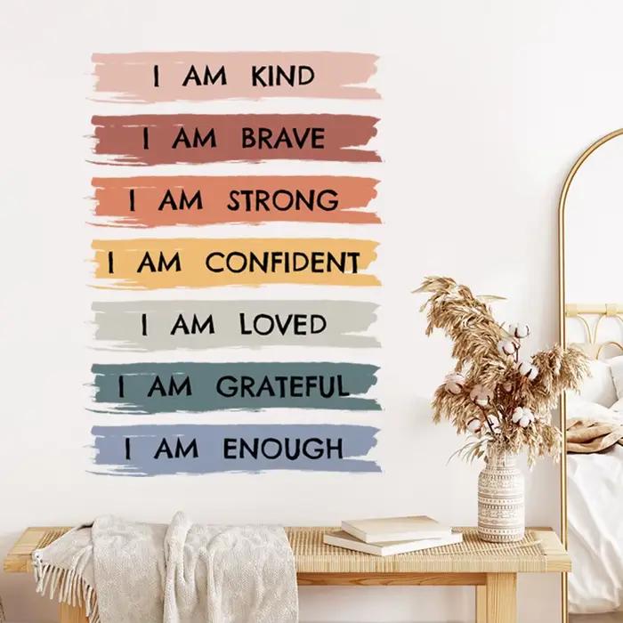 Autocollant d'affirmations "Je suis gentil
