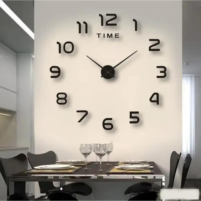 Grande Horloge murale au Design moderne 3D
