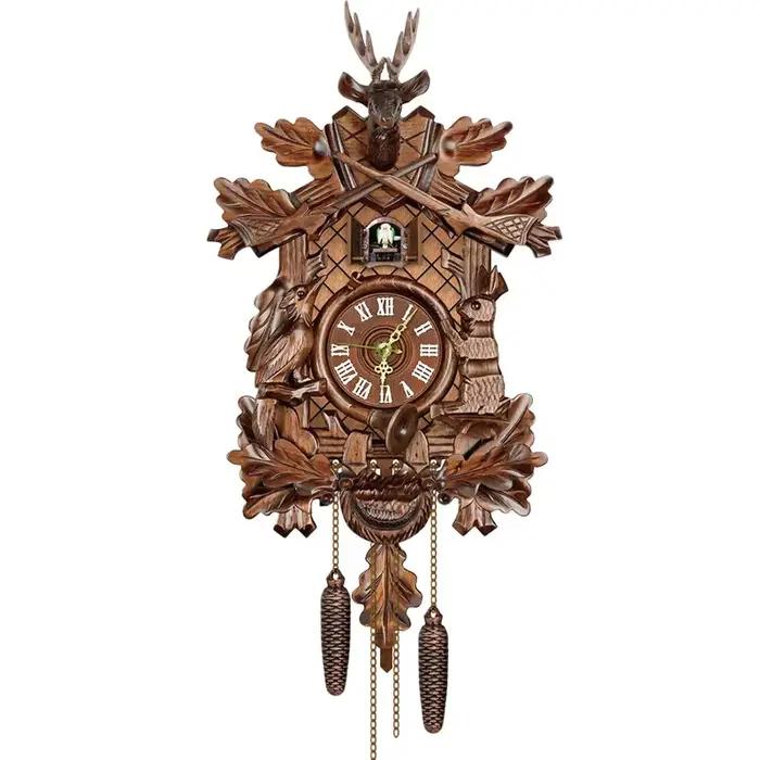 Horloge coucou Vintage artisanale pour salon