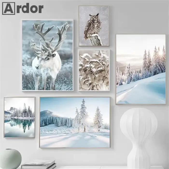 Toile d'art mural avec cerf