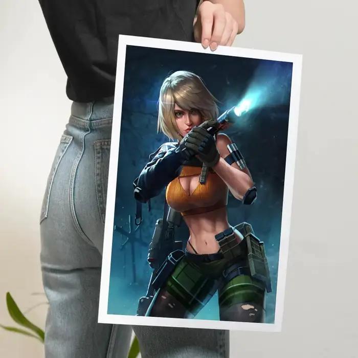 Resident-Evil – affiche de jeu imprimée pour garçons