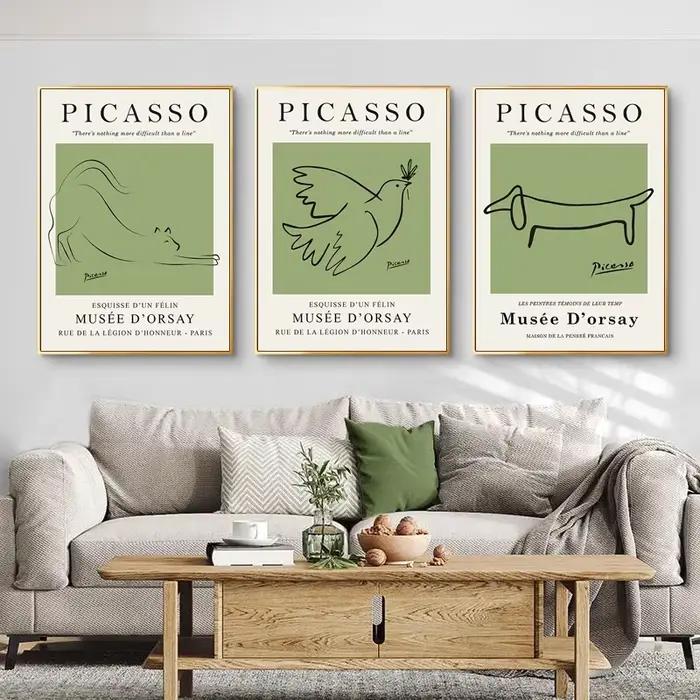 Affiche minimaliste Henri Matisse Picasso