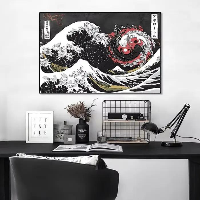Peinture sur toile grande ondulée Kana Nagawa