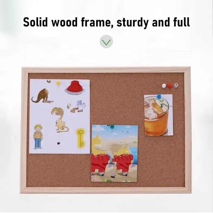 Tableau d'affichage en liège cadre en bois 40x60cm