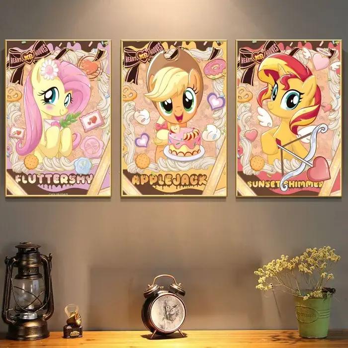 Affiche de dessin animé My L-Little P-Pony rose