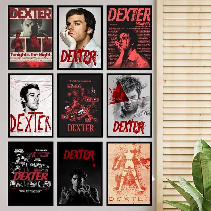 D-Dexter Michael C.Hall – affiche d'art auto-adhésive TV classique