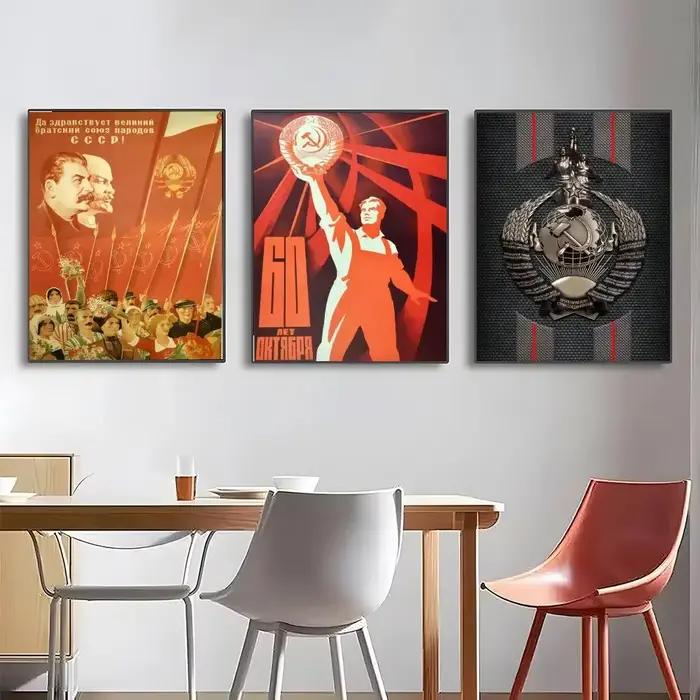 Affiche soviétique style Staline
