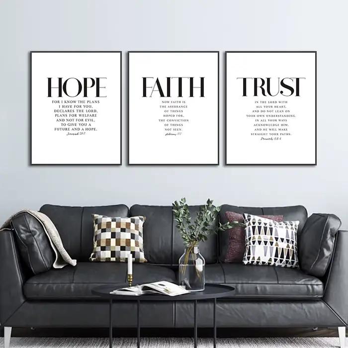 Affiche murale verset de la Bible