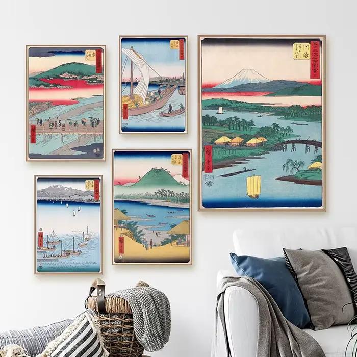 Affiche de Paysage Traditionnel Japonais