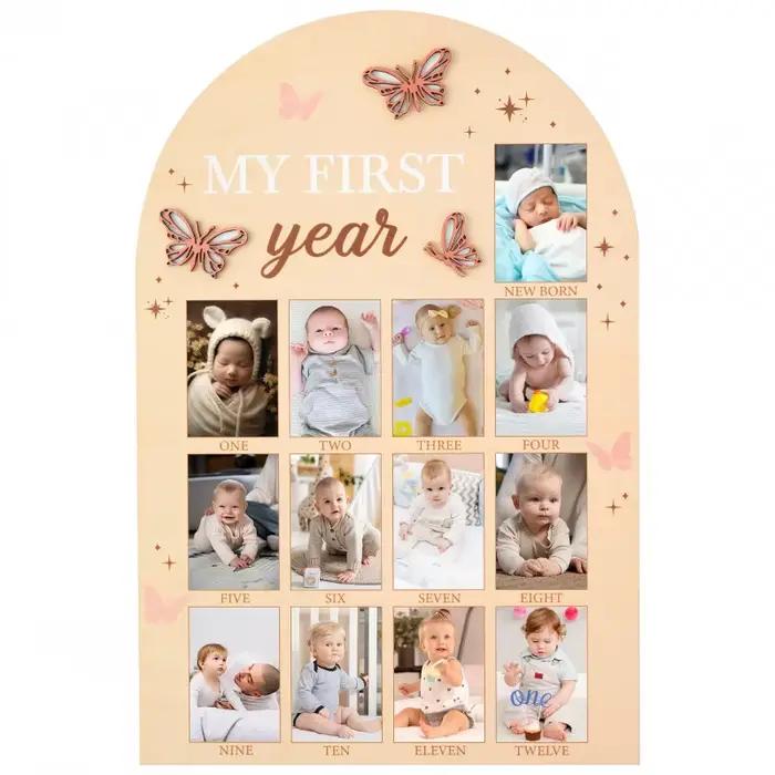 Tableau photo pour un an
