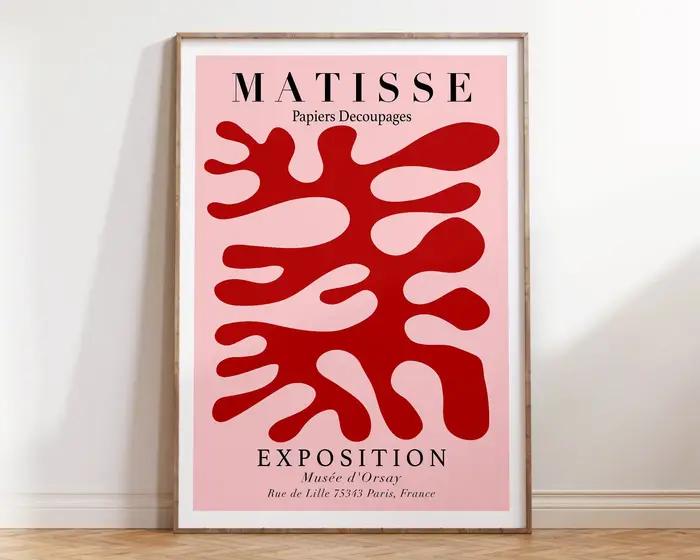 Affiche et imprimés de fleurs abstraites Matisse