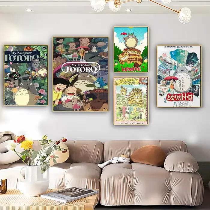 Affiches de dessin animé Studio Ghibli mon voisin t-totoro