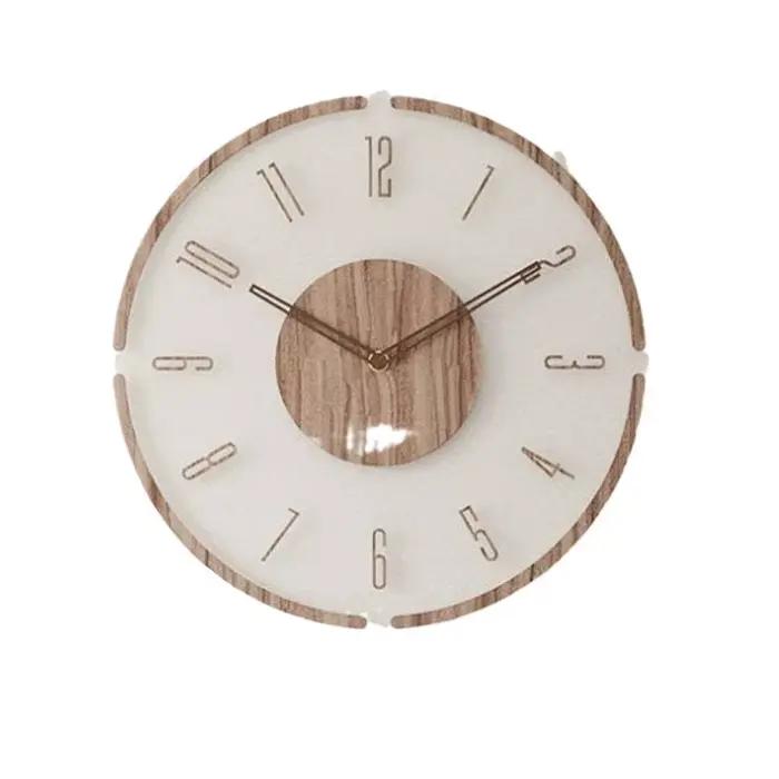 Horloge murale numérique flottante transparente créative