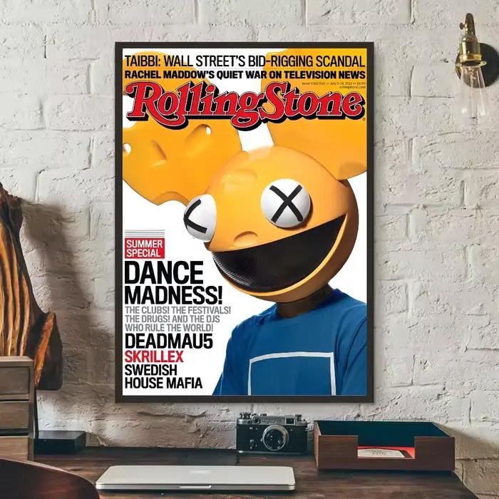 Affiche de D-Deadmau5 DJ affiche HD art collant mur étanche maison salon chambre bar décoration esthétique