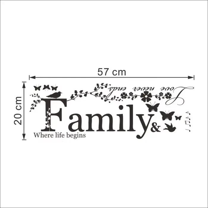 Autocollants muraux avec lettres pour la maison
