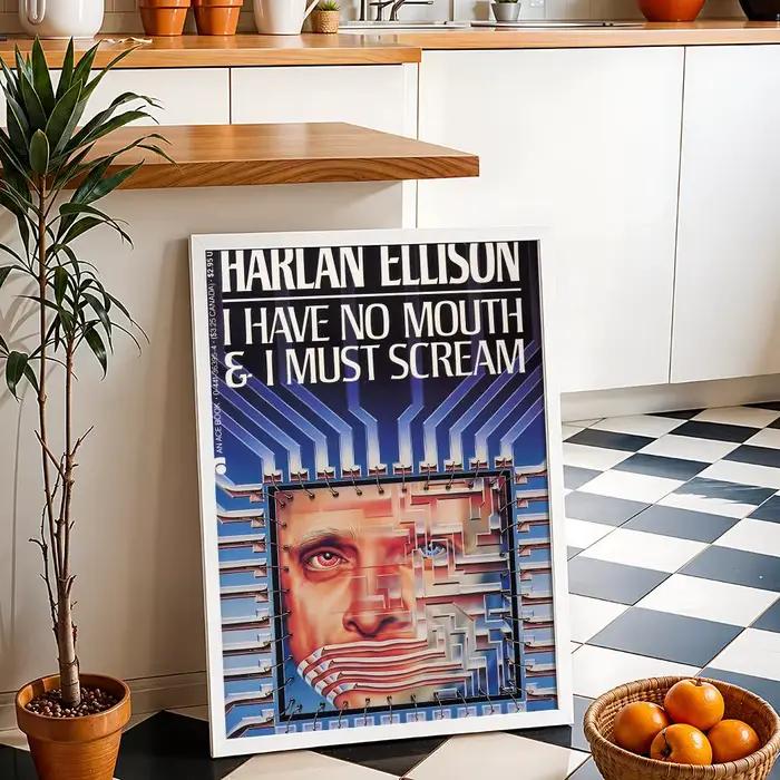 Affiche murale autocollante HD « I Have No Mouth and I Must Scream »