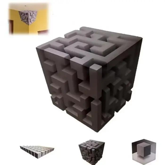 Cadeaux - Art mural 3D impossible qui repolitère la réalité - Art d'illusion irrégulier - Autocollant