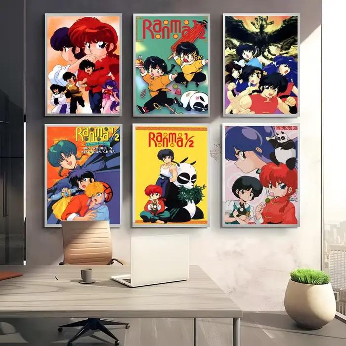 Affiche sur toile de calligraphie de peinture Anime Ranma 2 1