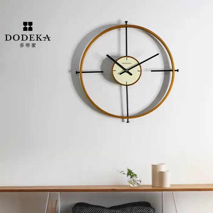 Horloge nordique, horloge murale de salon