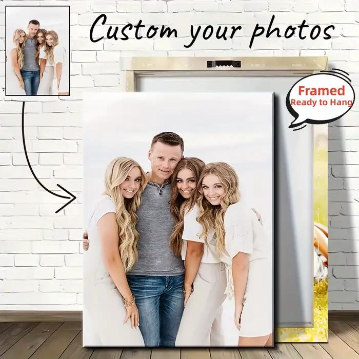 Impression de photos personnalisées sur toile encadrée