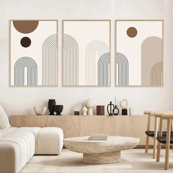 Toile d'art mural esthétique abstrait scandinave