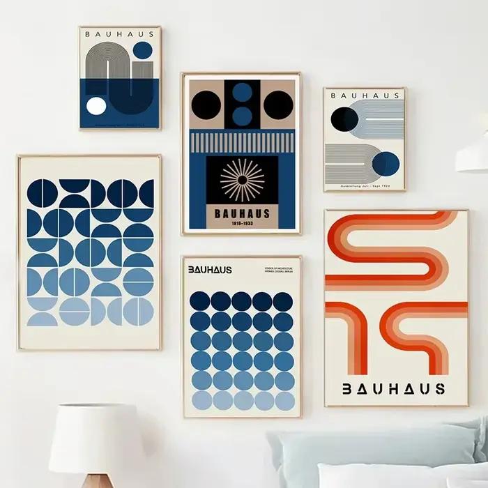 Affiche abstraite de texte bleu nuits facilement Kevin